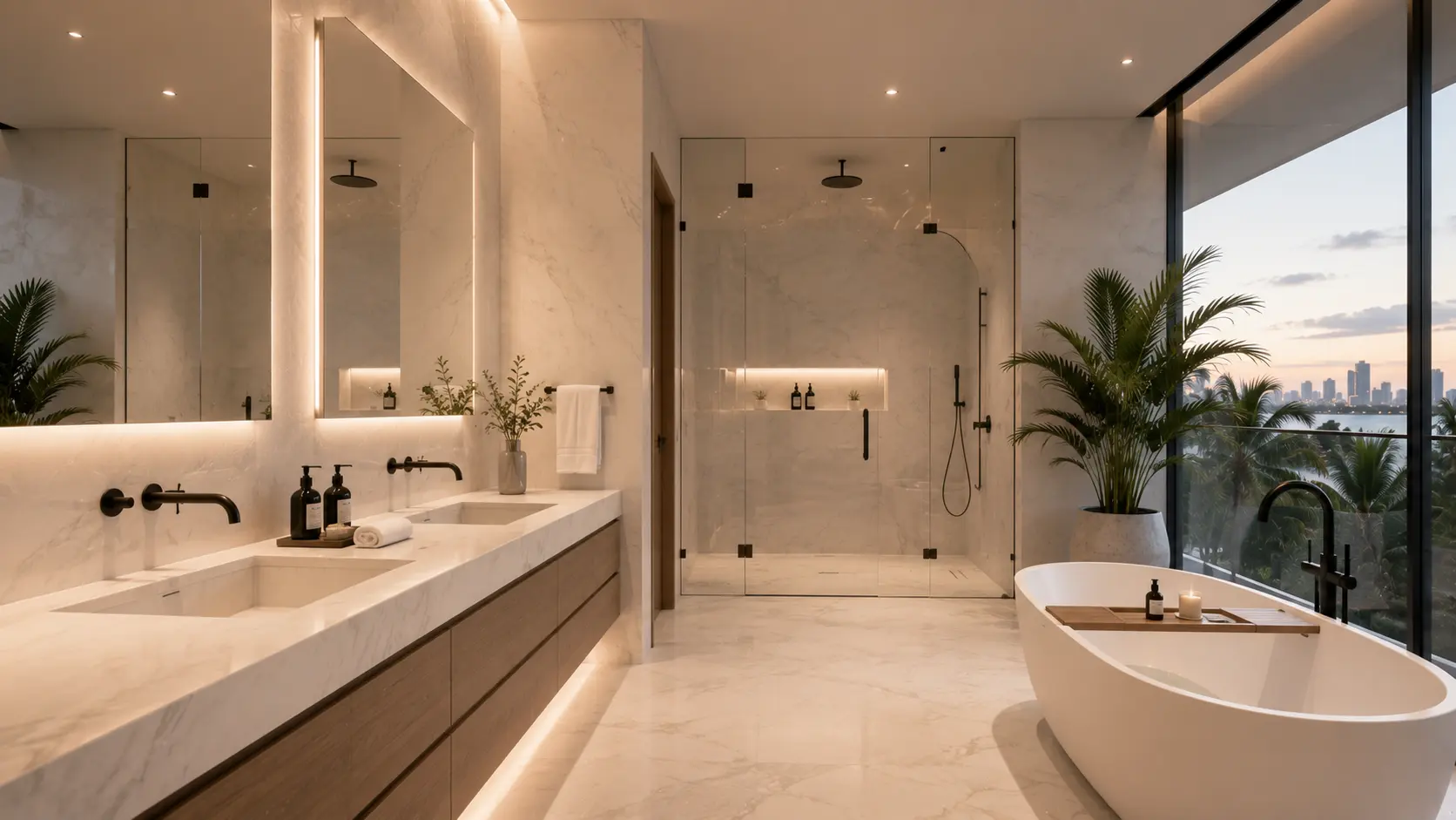 Spa-inspired bathroom