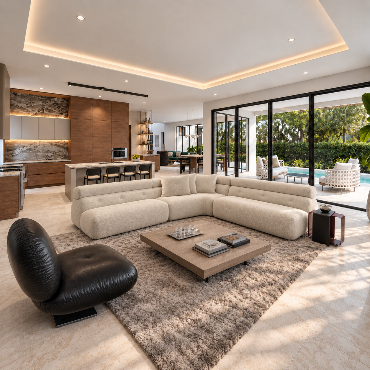 Interior architectural visualization