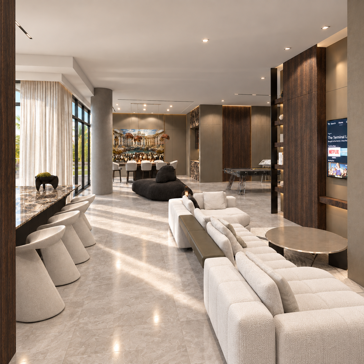Private interior suite visualization