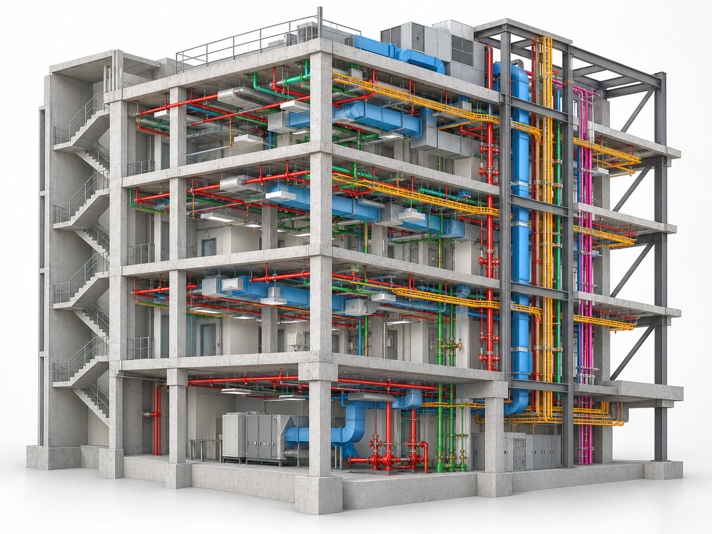 BIM MEP coordination model