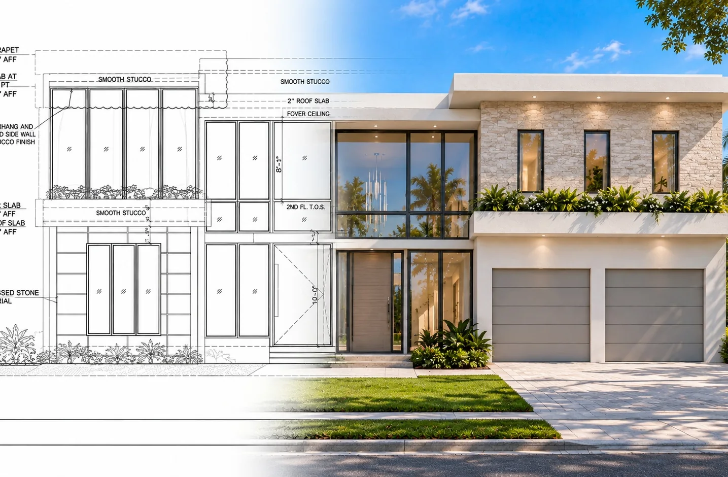 Facade visualization grounded in a project setting from the CR case study