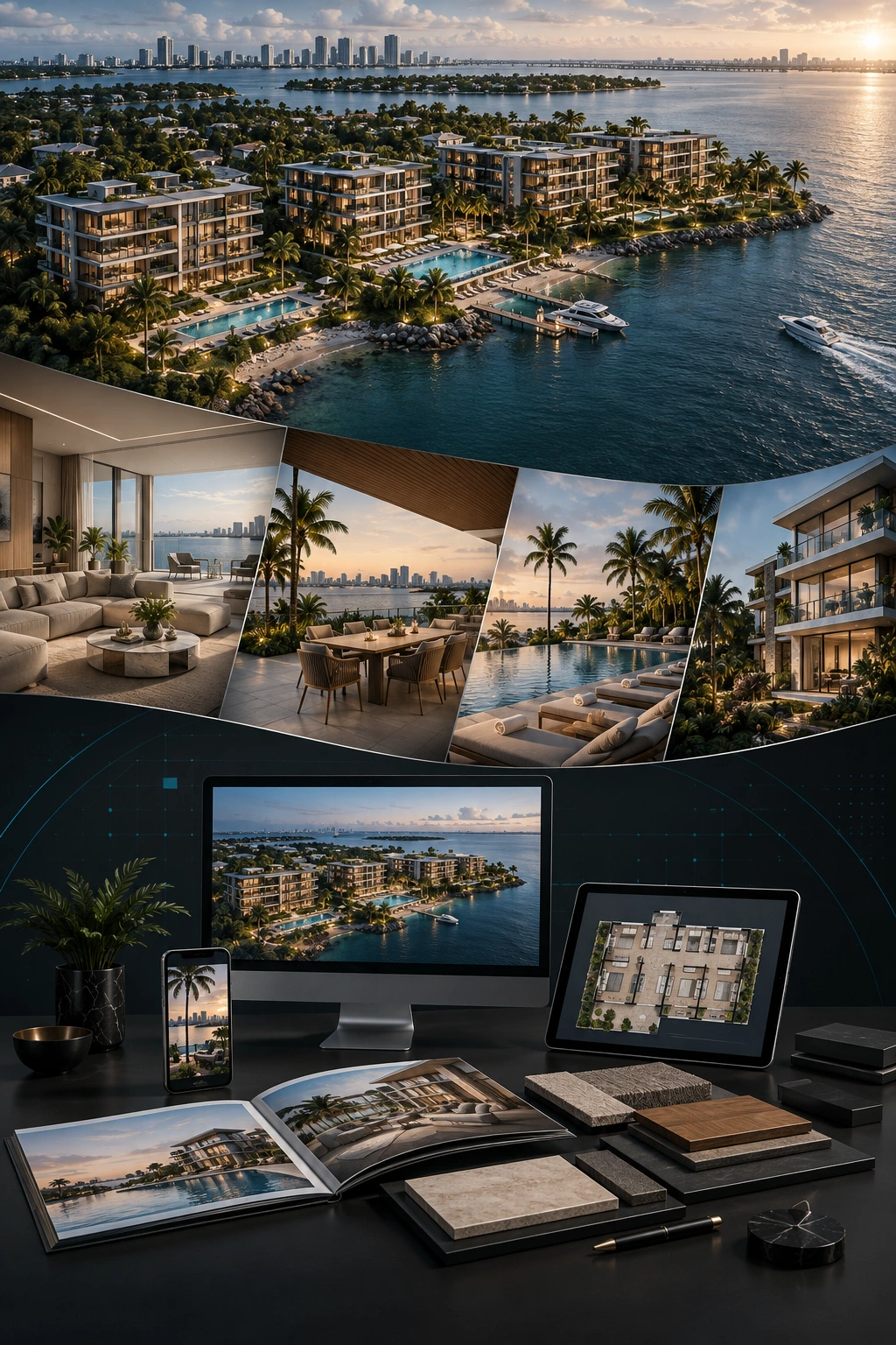 Integrated preconstruction marketing ecosystem with development visualization, sales tools and digital assets